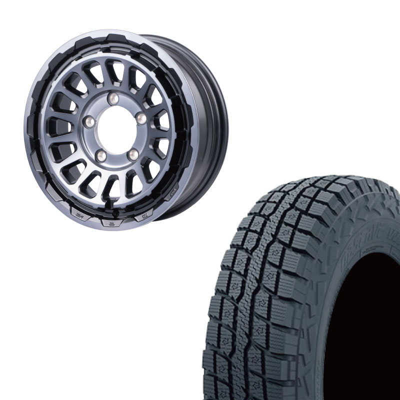 185/85R16 選べるスタッドレスセット <br> UNIONRIM HR 16×5.5J
