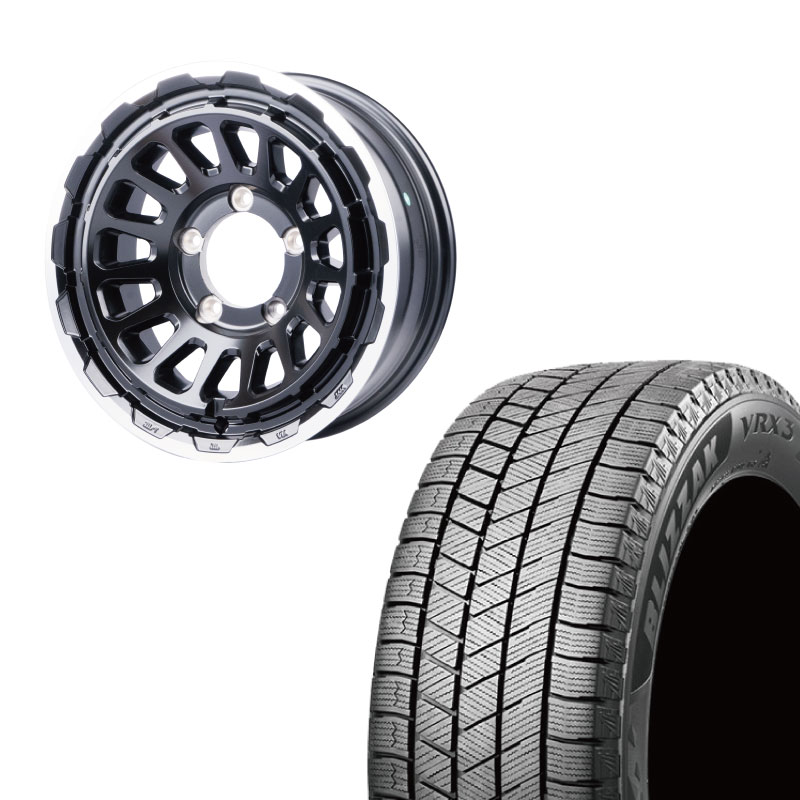 225/70R16 選べるスタッドレスセット / UNIONRIM HR 16×6J -5