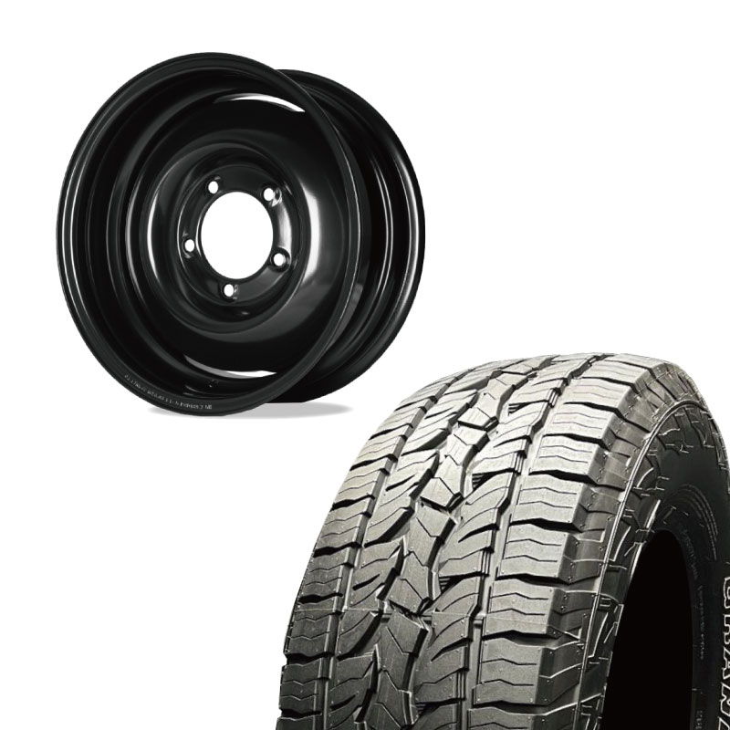 【アウトレット】225/70R16 選べるタイヤセット <br> オールドスタイルスチールホイール 16×6J -5 139.7 5H <br> 1本価格 シエラ ノマド シーエルリンク
