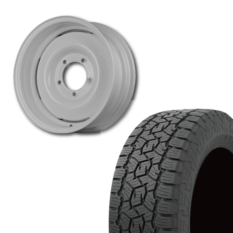 【アウトレット】225/70R16 選べるタイヤセット <br> オールドスタイルスチールホイール 16×6J -5 139.7 5H <br> 1本価格 シエラ ノマド シーエルリンク