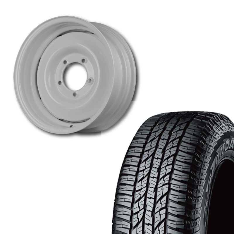 【アウトレット】225/70R16 選べるタイヤセット <br> オールドスタイルスチールホイール 16×6J -5 139.7 5H <br> 1本価格 シエラ ノマド シーエルリンク