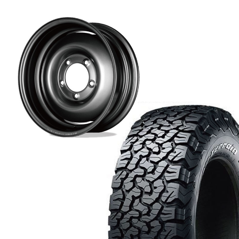 【アウトレット】225/75R16 選べるタイヤセット <br> オールドスタイルスチールホイール 16×6J -5 139.7 5H <br> 1本価格 シエラ シーエルリンク