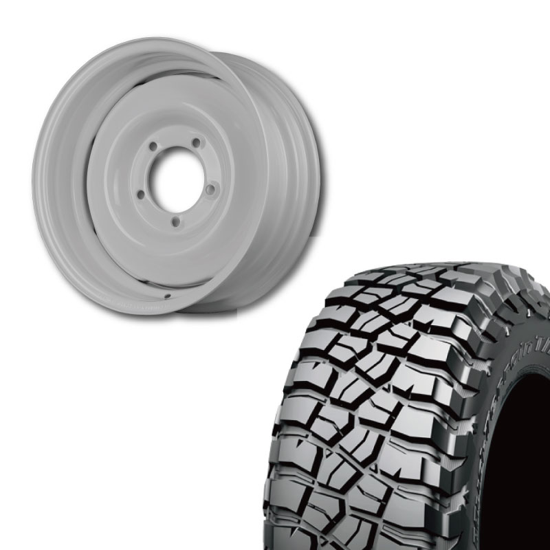 【アウトレット】225/75R16 選べるタイヤセット <br> オールドスタイルスチールホイール 16×6J -5 139.7 5H <br> 1本価格 シエラ シーエルリンク