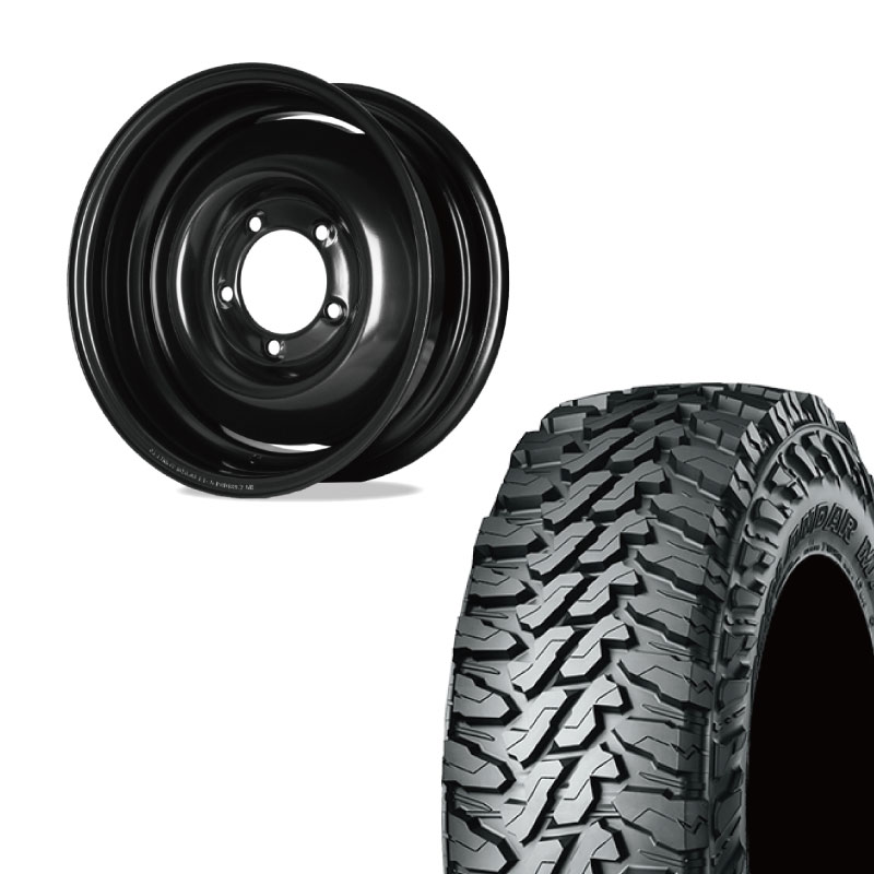 【アウトレット】225/75R16 選べるタイヤセット <br> オールドスタイルスチールホイール 16×6J -5 139.7 5H <br> 1本価格 シエラ シーエルリンク
