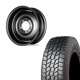 【アウトレット】225/75R16 選べるタイヤセット <br> オールドスタイルスチールホイール 16×6J -5 139.7 5H <br> 1本価格 シエラ シーエルリンク