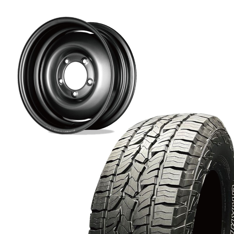 【アウトレット】235/70R16 選べるタイヤセット <br> オールドスタイルスチールホイール 16×6J -5 139.7 5H <br> 1本価格 シエラ シーエルリンク