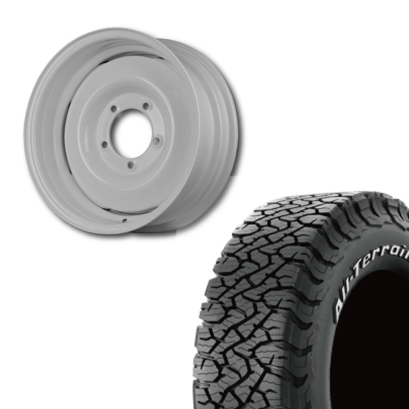 【アウトレット】235/70R16 選べるタイヤセット <br> オールドスタイルスチールホイール 16×6J -5 139.7 5H <br> 1本価格 シエラ シーエルリンク