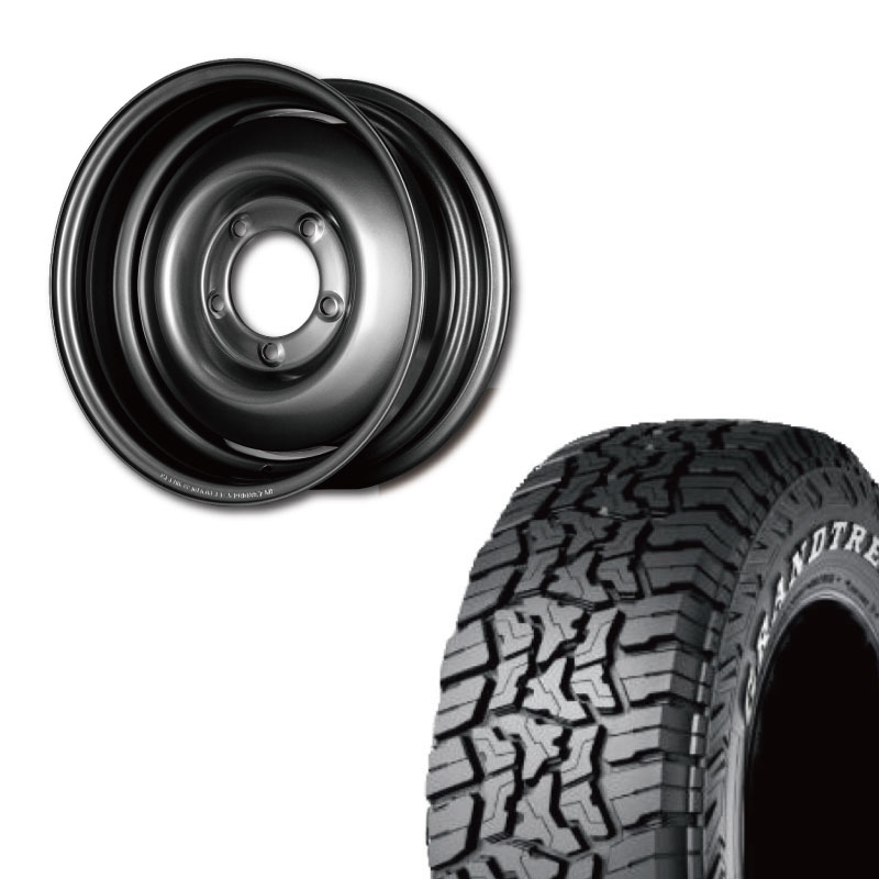 【アウトレット】235/70R16 選べるタイヤセット <br> オールドスタイルスチールホイール 16×6J -5 139.7 5H <br> 1本価格 シエラ シーエルリンク