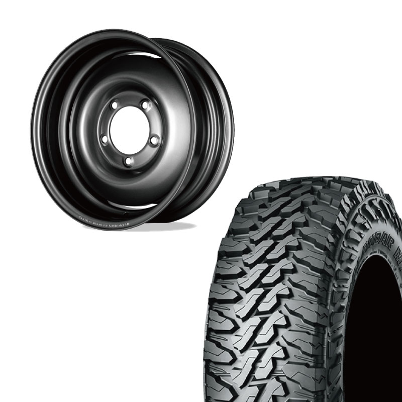 【アウトレット】215/70R16 選べるタイヤセット <br> オールドスタイルスチールホイール 16×6J -5 139.7 5H <br> 1本価格 シエラ シーエルリンク