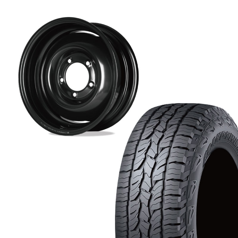 【アウトレット】215/70R16 選べるタイヤセット <br> オールドスタイルスチールホイール 16×6J -5 139.7 5H <br> 1本価格 シエラ シーエルリンク