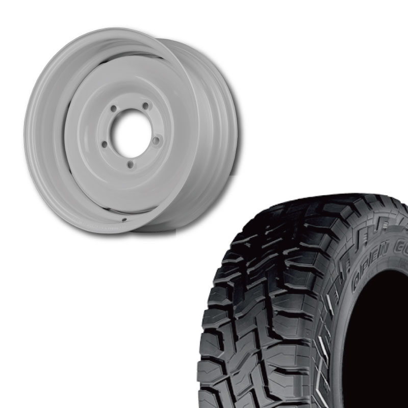 【アウトレット】215/70R16 選べるタイヤセット <br> オールドスタイルスチールホイール 16×6J -5 139.7 5H <br> 1本価格 シエラ シーエルリンク