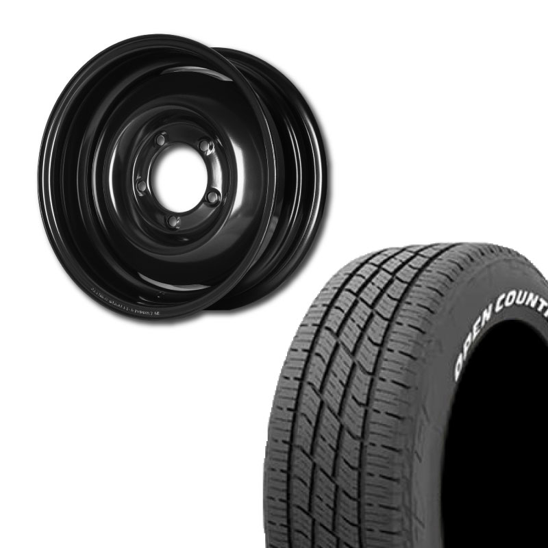 【アウトレット】215/70R16 選べるタイヤセット <br> オールドスタイルスチールホイール 16×6J -5 139.7 5H <br> 1本価格 シエラ シーエルリンク