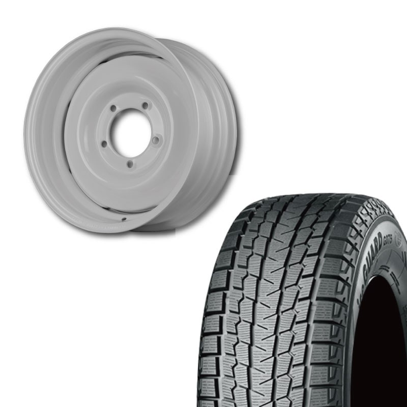 【アウトレット】215/70R16 選べるスタッドレスセット <br> オールドスタイルスチールホイール 16×6J -5 139.7 5H <br> 1本価格 シエラ シーエルリンク