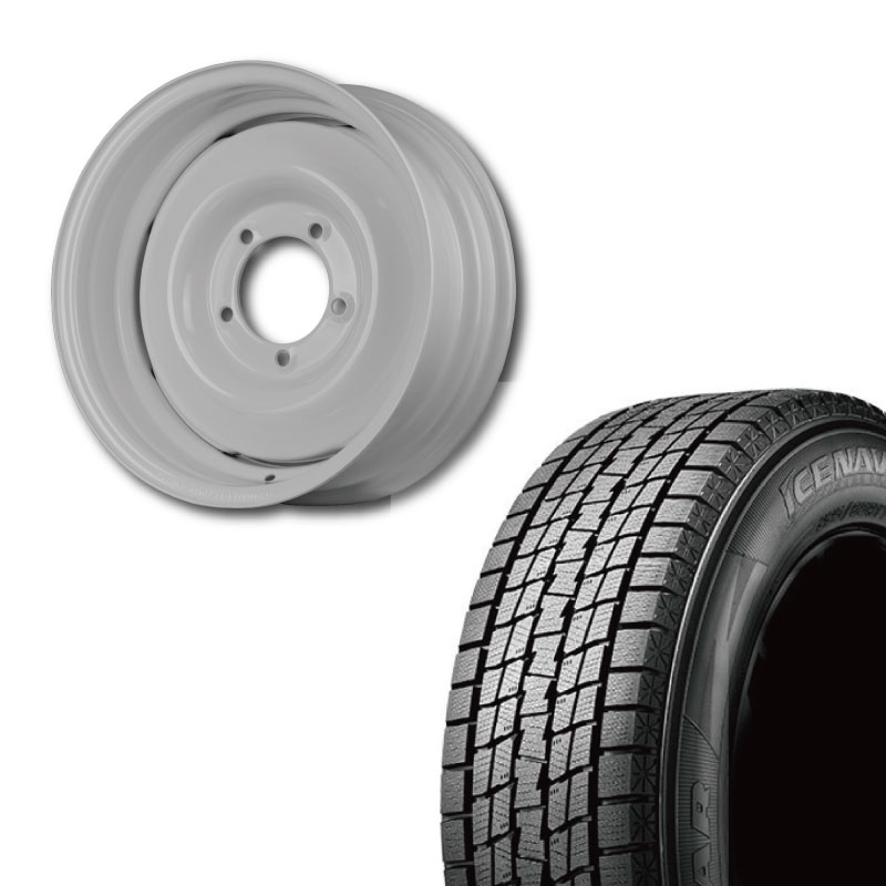 【アウトレット】215/70R16 選べるスタッドレスセット <br> オールドスタイルスチールホイール 16×6J -5 139.7 5H <br> 1本価格 シエラ シーエルリンク