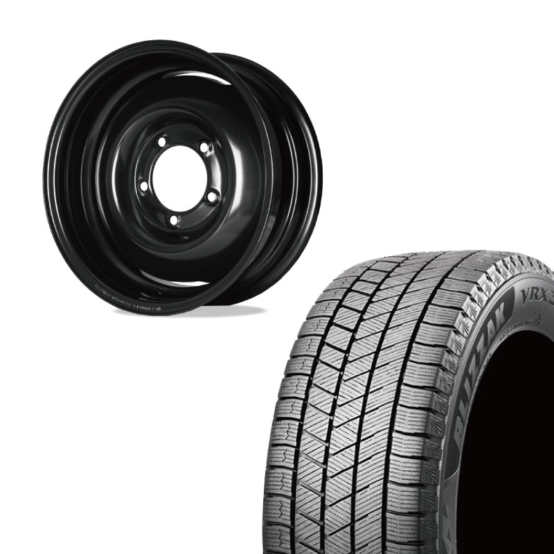 【アウトレット】215/70R16 選べるスタッドレスセット <br> オールドスタイルスチールホイール 16×6J -5 139.7 5H <br> 1本価格 シエラ シーエルリンク