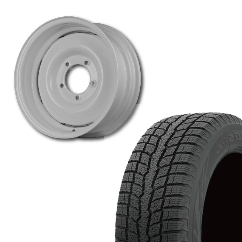 【アウトレット】225/70R16 選べるスタッドレスセット <br> オールドスタイルスチールホイール 16×6J -5 139.7 5H <br> 1本価格 シエラ シーエルリンク