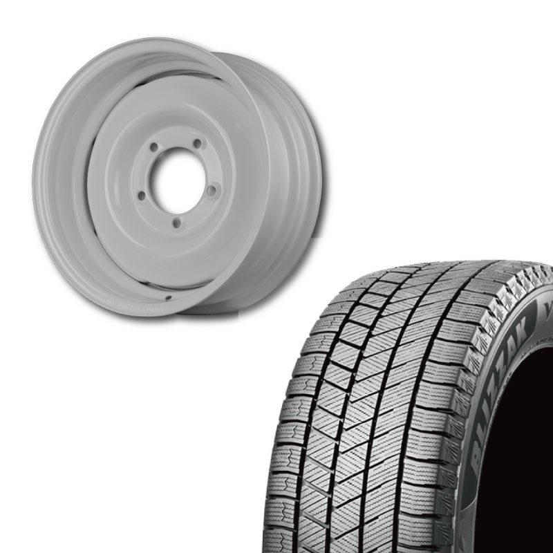 【アウトレット】225/70R16 選べるスタッドレスセット <br> オールドスタイルスチールホイール 16×6J -5 139.7 5H <br> 1本価格 シエラ シーエルリンク