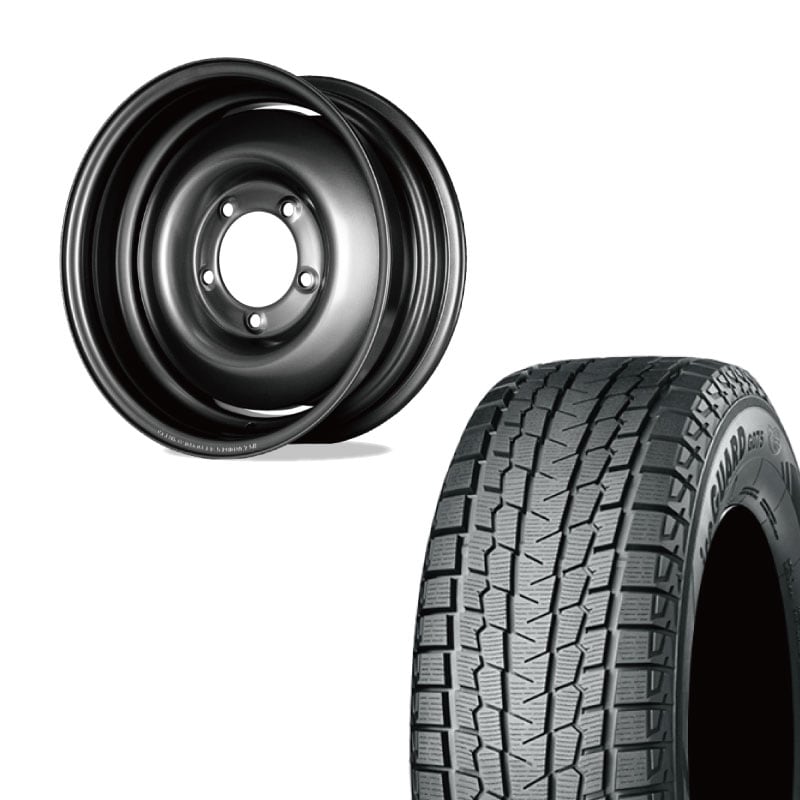 【アウトレット】225/70R16 選べるスタッドレスセット <br> オールドスタイルスチールホイール 16×6J -5 139.7 5H <br> 1本価格 シエラ シーエルリンク