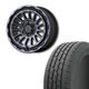 285/60R18 <br>選べるタイヤセット <br>【オーバーフェンダー 必須】<br>UNIONRIM HR <br> 18×7.5J +55 139.7 6H MB/MSC <br> ランクル250 ランクル300 <br>4本価格