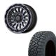275/70R18 <br>選べるタイヤセット <br>【純正車輌 適合】<br>【リフトアップ推奨】<br>UNIONRIM HR <br> 18×7.5J +55 139.7 6H MB/MSC <br> ランクル250 ランクル300 <br>4本価格