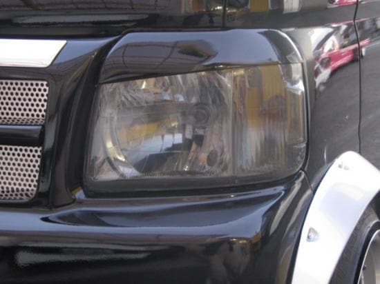 アクティートラック　ヘッドライトスモークレンズカバー