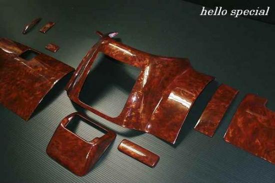 エブリィ　DA64V　バン　3Dインテリアフロント下パネル茶ウッド調