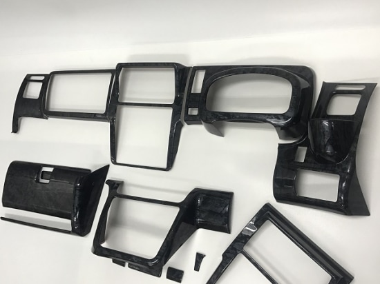 キャリイ　DA16T　インテリアパネル14P　黒ウッド調