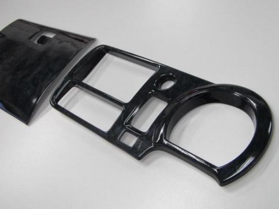 ハイゼットT　3Dインテリア3ピース　黒ウッド調