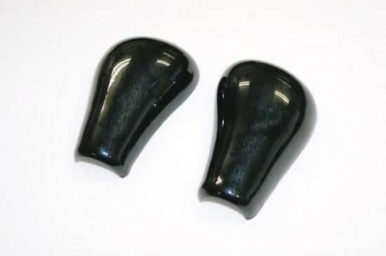 ハイゼットT　後期　3Dシフトレバーカバー　黒ウッド調
