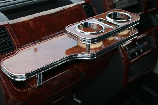 500系ハイゼットT　フロント助手席テーブル茶ウッド調