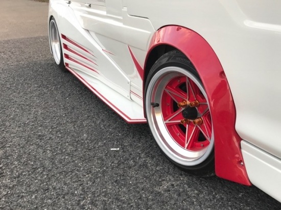 ハイゼットT200系前期ジャンボ　ブリスターキット用フロントワークスフェンダー