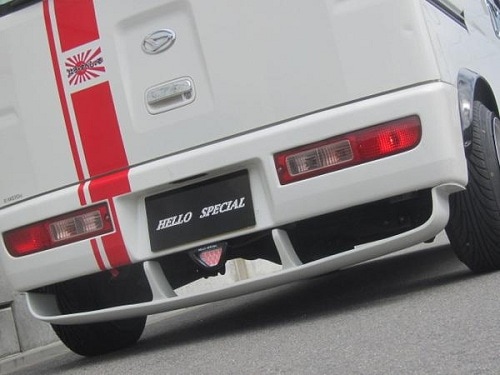 ハイゼットカーゴ　前期　後期　汎用リア　スリットスポイラー　
