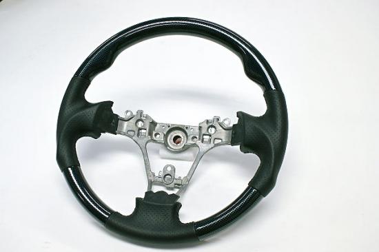 カーゴ　ガングリップタイプステアリング　カーボン調