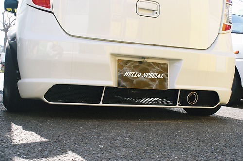 ワゴンR　MH23S　リアバンパースポイラー