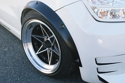 ワゴンR　MH23S　オーバーフェンダー　