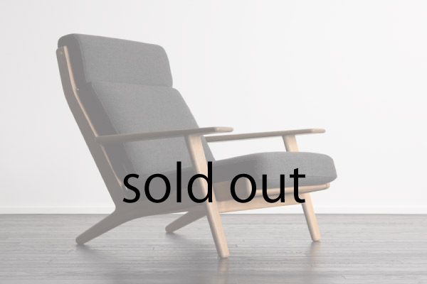 GE290A High back Chair by Hans J Wegner
