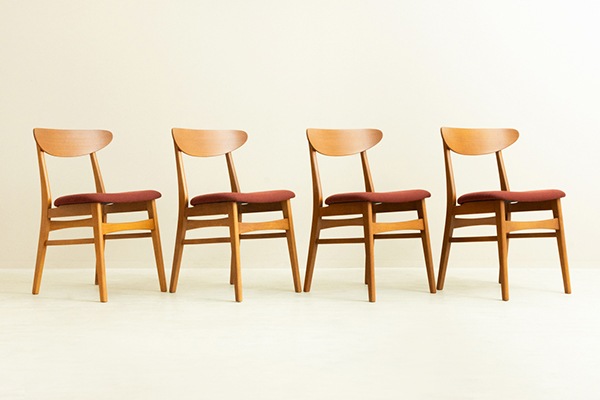 Dining Chair 4脚set チーク オーク 北欧家具 通販 CLOVERSKY