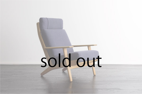 GE290A High back Chair by Hans J Wegner