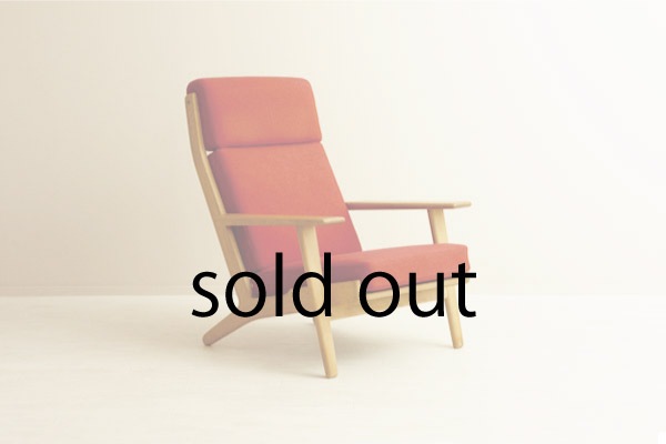 GE290A High back Chair by Hans J Wegner