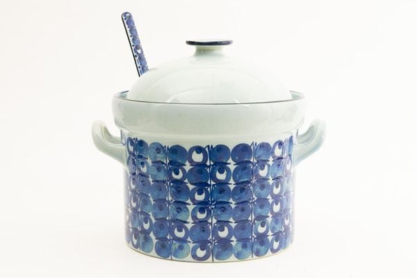 ������륳�ڥ�ϡ����� �ƥͥ� �ѥ���ܥ�����졼�ɥ륻�åȡ�Royal Copenhagen Tenera Punch Bowl with Ladle��Grete Helland-Hansen �ǥ������̲�������ơ�����