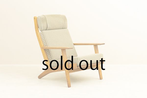 GE290A High back Chair by Hans J Wegner
