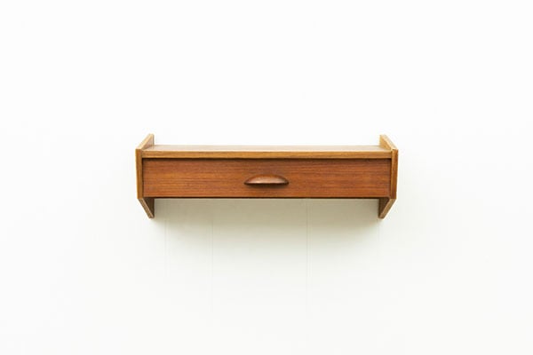 Johannes Sorthʥϥͥ˥ǥ  륷աTeak Wall Shelf with Drawer by Johannes Sorthʥǥޡ̲ơɳݤǼ
