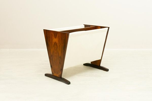 ǥޡ åɡߥХ ޥåRosewood Magazine Rack with Canvas from Denmark̲ơž夲