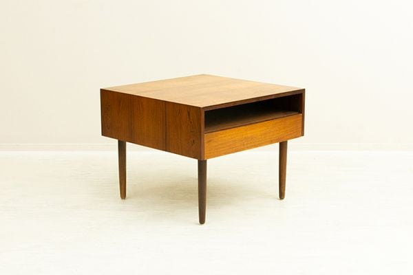 �ǥ�ޡ��� ���������å� �����Ф��դ������ҡ��ơ��֥��Square Coffee Table with Drawer in Rosewood from Denmark���̲�������ơ��������ڤ��դ���Ǽ��