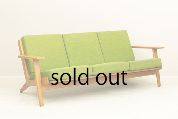GE290 Teak 3 Seater Sofa by Hans J. Wegner