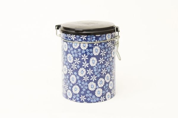 �ǥ�ޡ��� ����������ơ����̡�Vintage Floral Tin Canister�ʥ֥롼�ߥۥ磻�ȡ��̲�����ƥꥢ���ߡ�