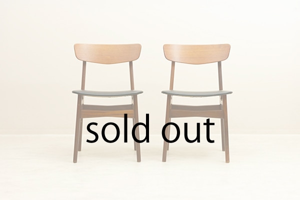��2�ӥ��åȡۥ����˥󥰥����� �̲�������ơ��� �������� �ʥǥ�ޡ����ˡ�Scandinavian Vintage Teak Dining Chairs