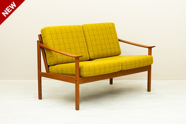 Illum Wikkelso 北欧ミッドセンチュリー ソファ 60's チーク材 2seater