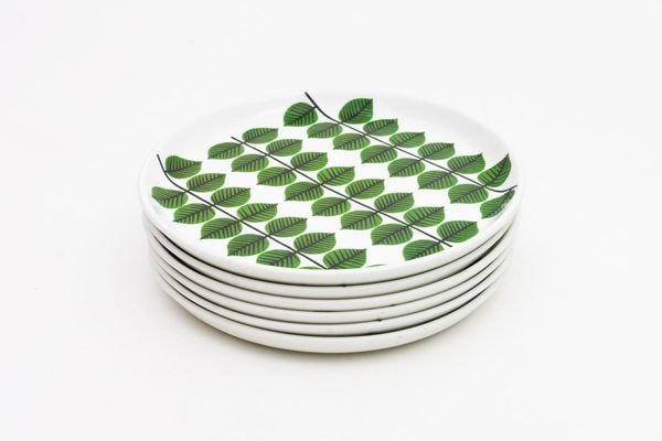 BERSA Dish by Stig Lindberg for Gustavsberg *6set �̲��ӥ�ơ��� �ץ졼�� ���� 18cm �꡼�� �� 6�ĥ��å�