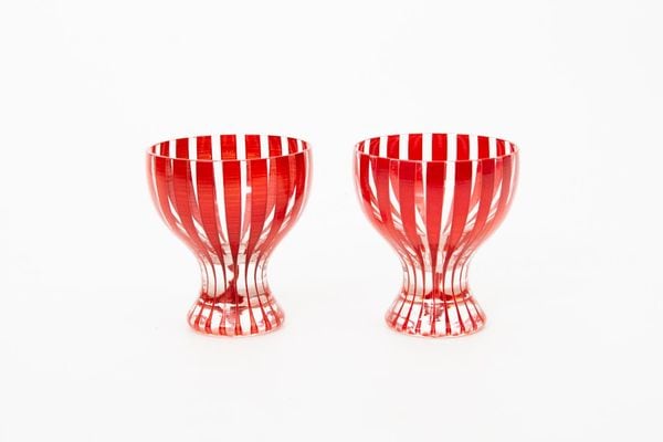 Strikt Cocktail Glasses by Johansfors for Bengt Orup *2set �̲��ӥ�ơ��� ���饹 �� ���ȥ饤��